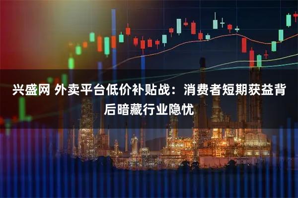 兴盛网 外卖平台低价补贴战：消费者短期获益背后暗藏行业隐忧