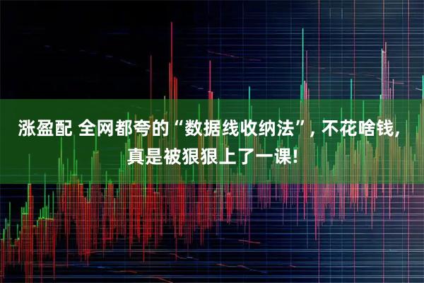 涨盈配 全网都夸的“数据线收纳法”, 不花啥钱, 真是被狠狠上了一课!